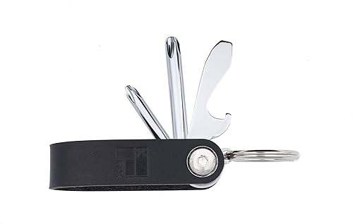 FIXMFG - Llavero de nieve para montar todo el día con destornilladores Philips CR-V de acero aleado #2#3, destornillador de cabeza plana, abridor de