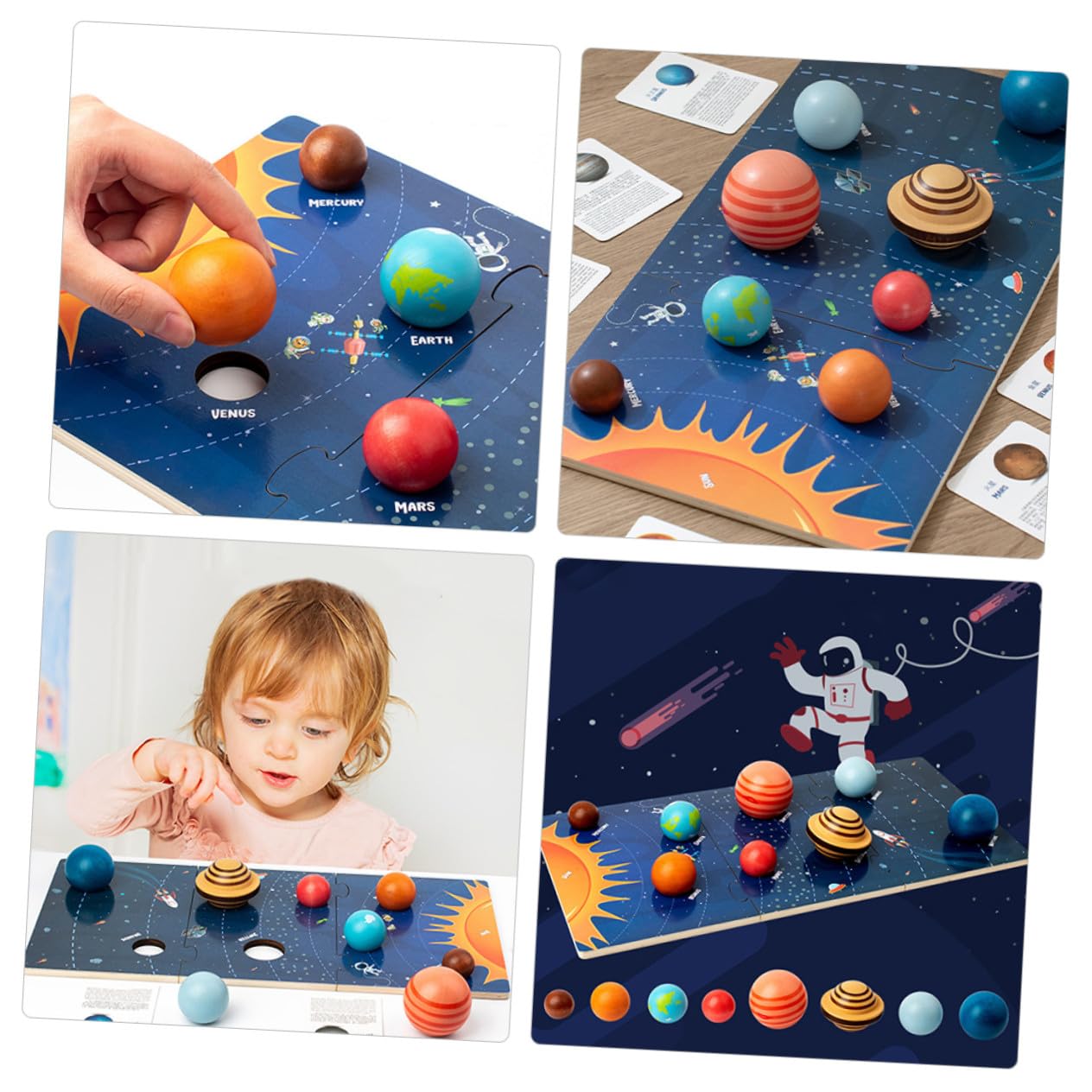 Rompecabezas de Planetas 1 Juego de Madera Sistema Solar