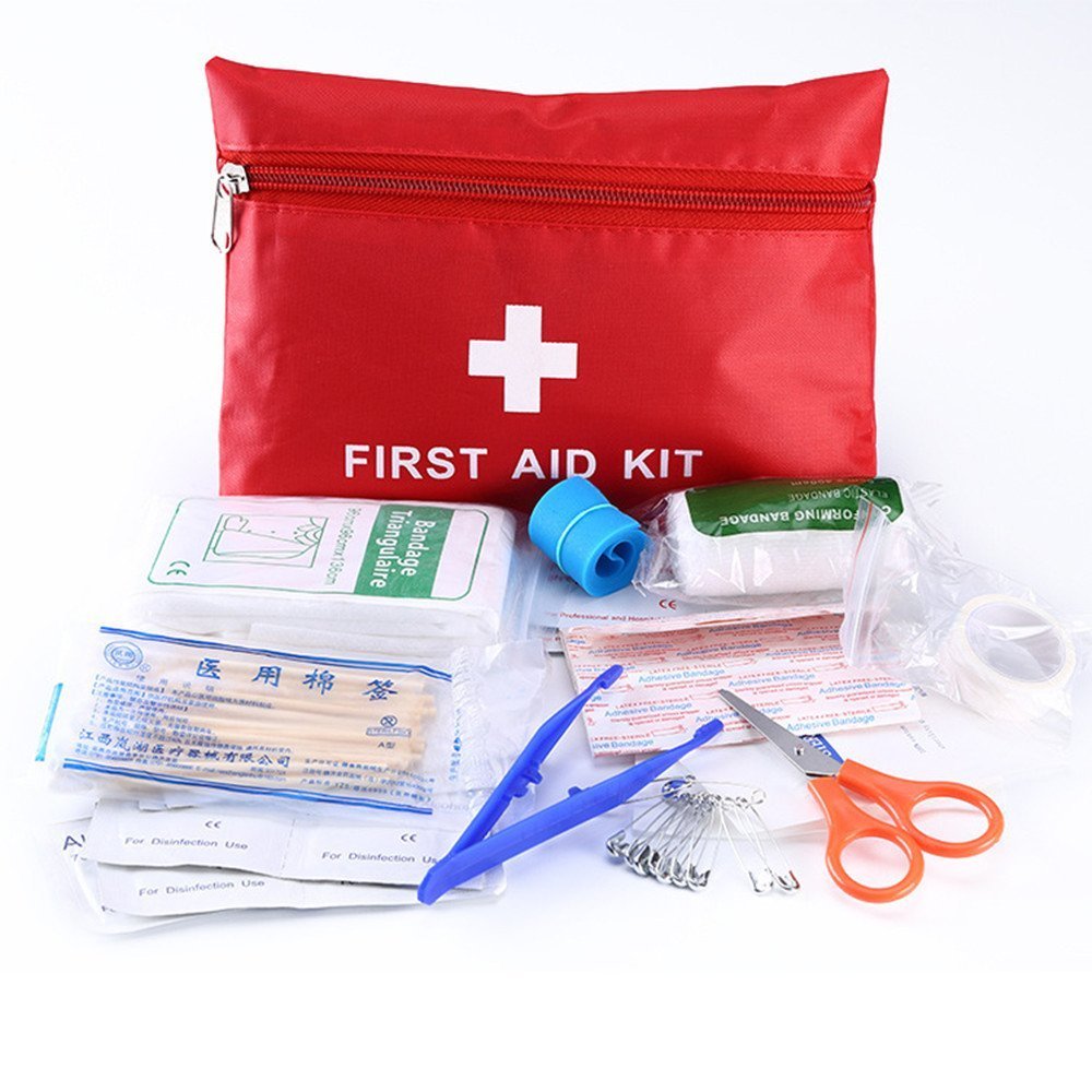 Kit di primo soccorso di 36 pezzi 13 tipi Compatto Impermeabile e resistente - Per Casa,Ufficio,Auto,Campeggio,Sportivo,Lavoro,Sopravvivenza e Viaggiante