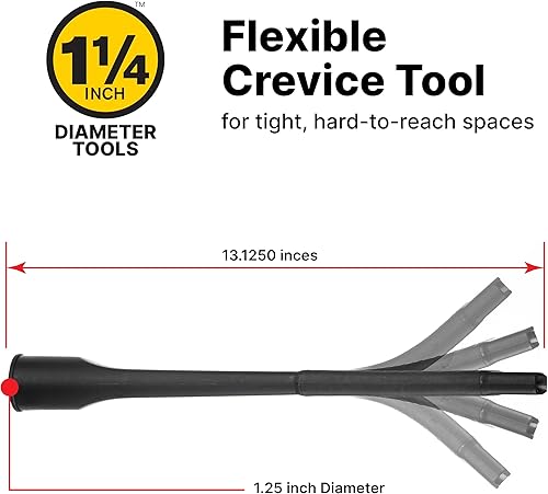 Miniatura 3 de Shop-Vac 9017900 Herramienta flexible para hendiduras de 1 1/4 pulgadas