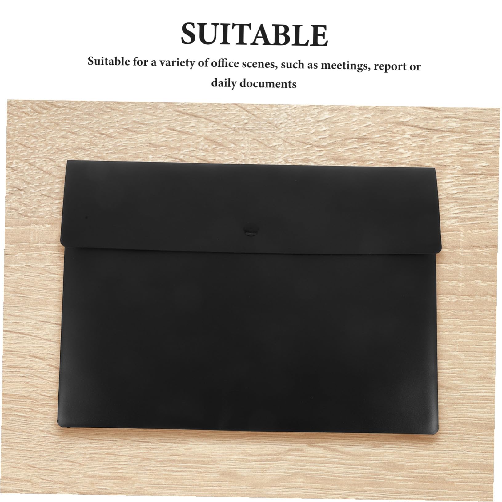 10 Pezzi Buste Documenti Plastica con Bottone Chiusura Scatto Organizer Resistenti Impermeabili per Ufficio Scuola e Business Porta Documenti Eleganti e Funzionali