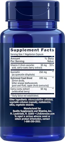 Miniatura 2 de Life Extension Cápsulas de quercetina optimizadas 60 unidades paquete de 3