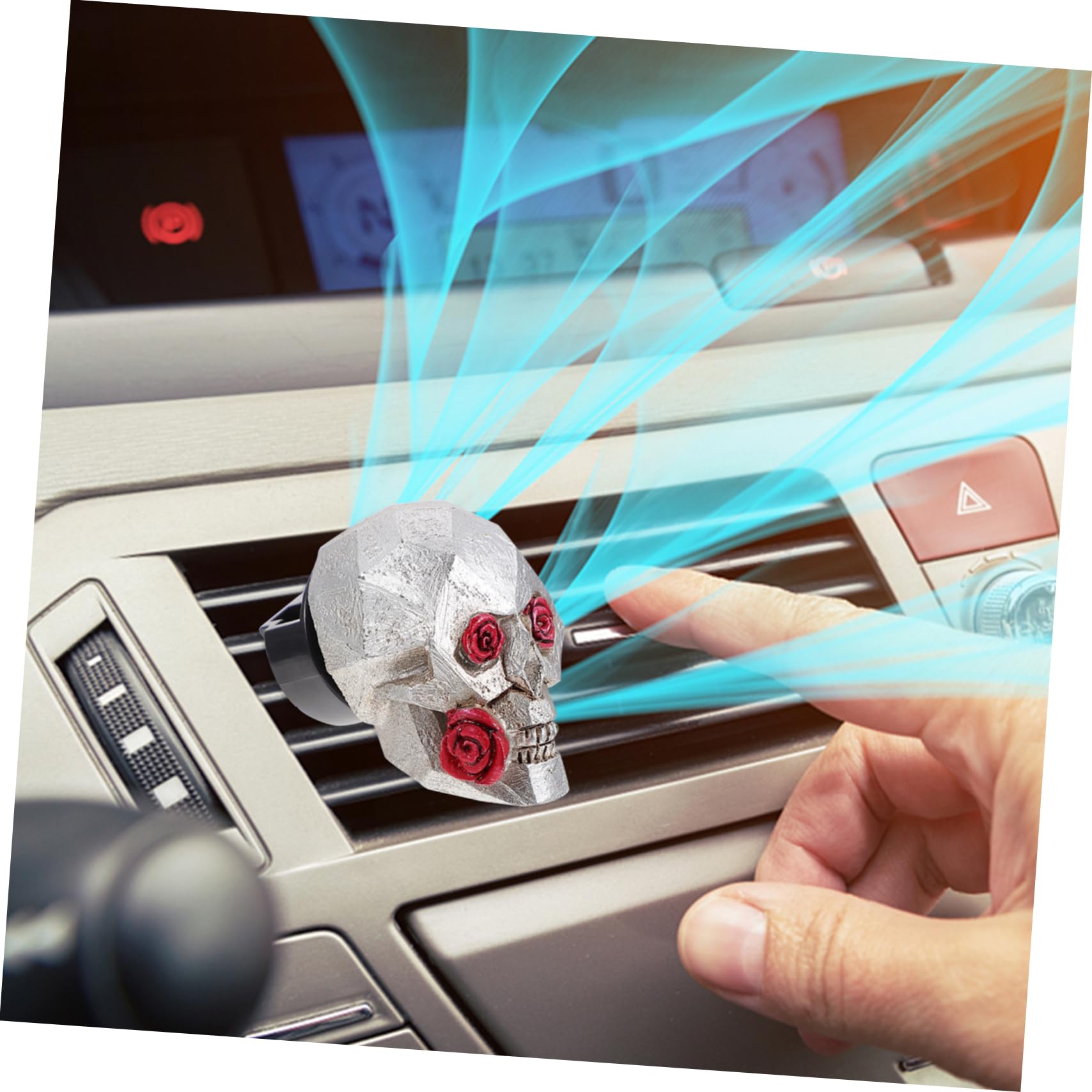 Gatuida 6stücke Geisterkopf Aromatherapie Clips Für Auto Lustige Auto Dekoration Hochwertiger Ventilclip Für Angenehmen Duft Im Fahrzeug Zuhause