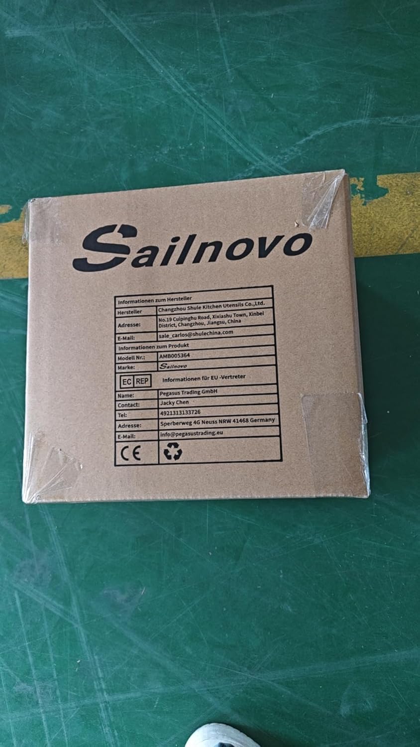 Sailnovo Pasta Machine Pasta Maker, 180 Aluminum Alloy Manual Pasta Roller with 9 Adjustable Thickness Settings and 2 Cutter, Perfect for Spaghetti, Fettuccini, Lasagna, or Dumpling Skins, Gift 9 713UHf1ahZL. AC SL1500