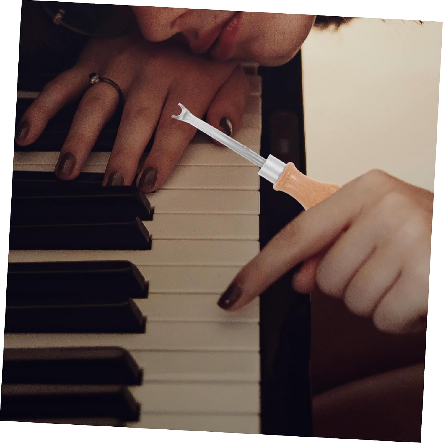 SUPVOX Piano Tuning Tools String Lifter Hook Trimming Tool Stringing Spacer for Piano Repair Music Tuning Accessories
