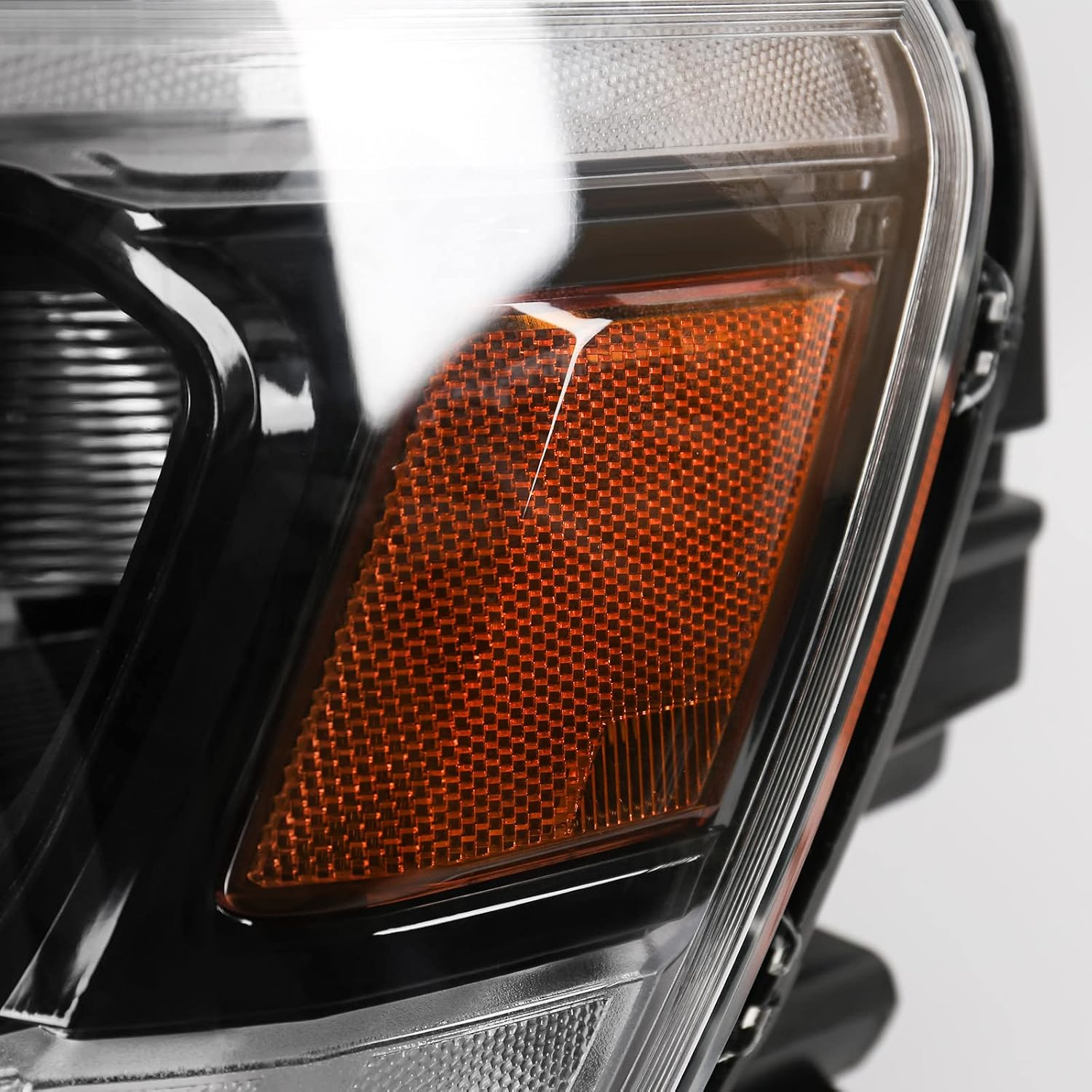 LED Headlight Assembly Compatible with Dodge Ram 1500 2019 2020 2021 2022 Replacement Headlamp with Black Housing Left Driver Side 68533275AA CH2502320