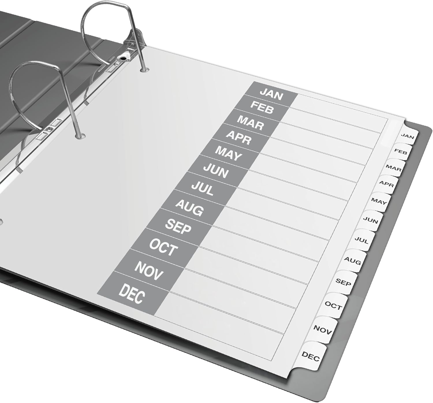 Davis Group A-Z Index Tab Dividers for 3 Ring Binders, Customizable Table of Contents, 6 Sets