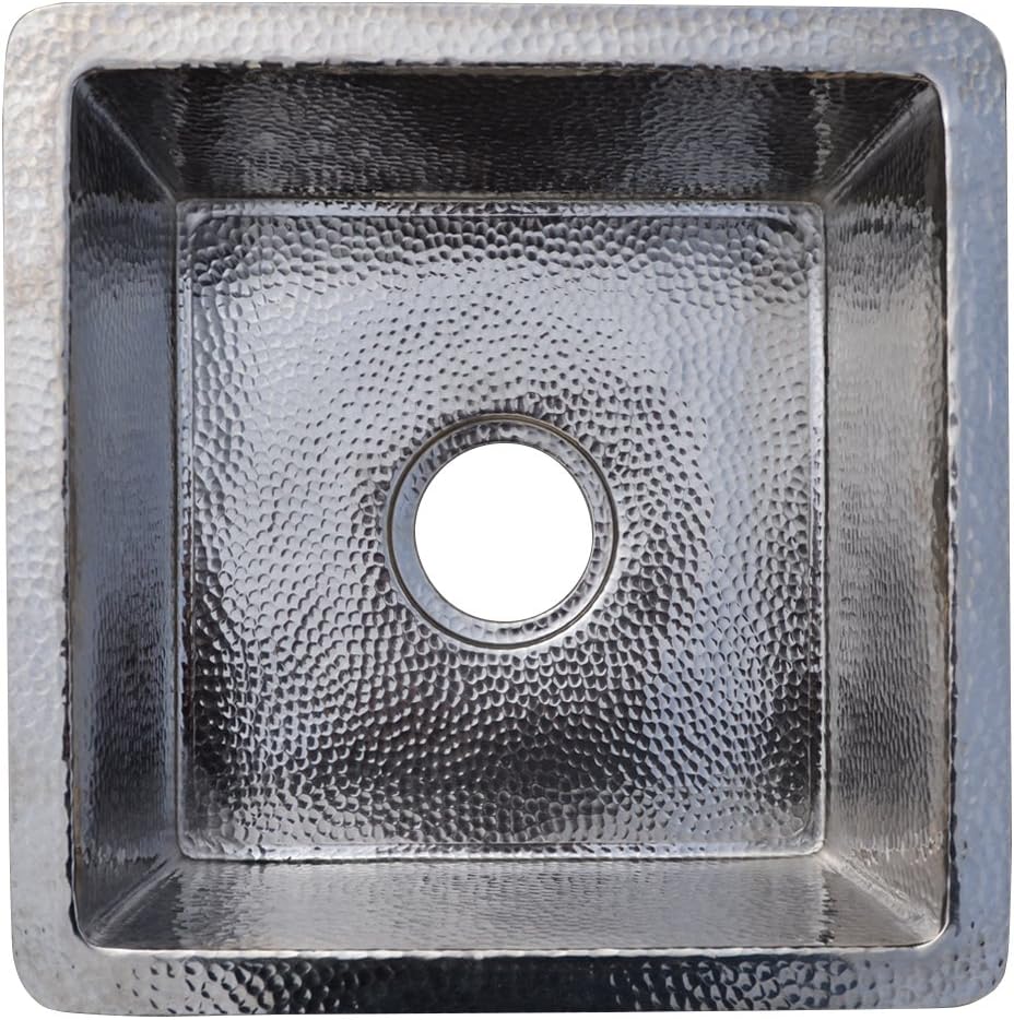 Native Trails CPS834 Catina Copper Under Mount Bar/Prep Sink, Polished Nickel - - 