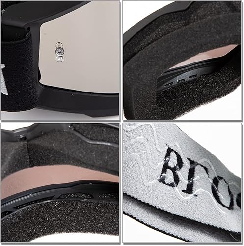 Miniatura 5 de APEBAZY Gafas de motocicleta vintage Steampunk, gafas de esquí, gafas de bicicleta Dirk, gafas de motocicleta para montar