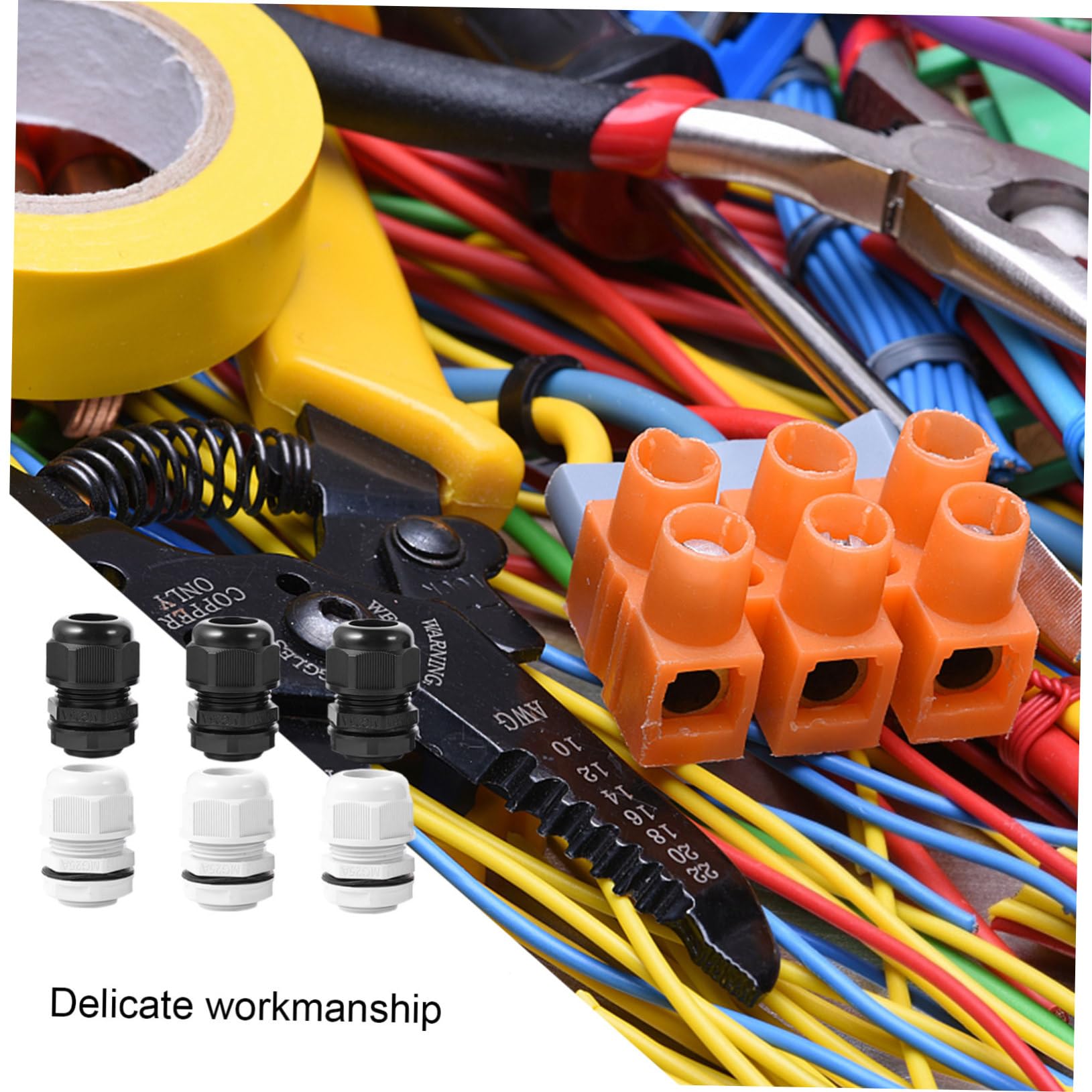 POPETPOP 40 Piezas Conjunto Conectores de Cable Estancos Accesorios para Empalmes Eléctricos Resistente al Agua Instalación