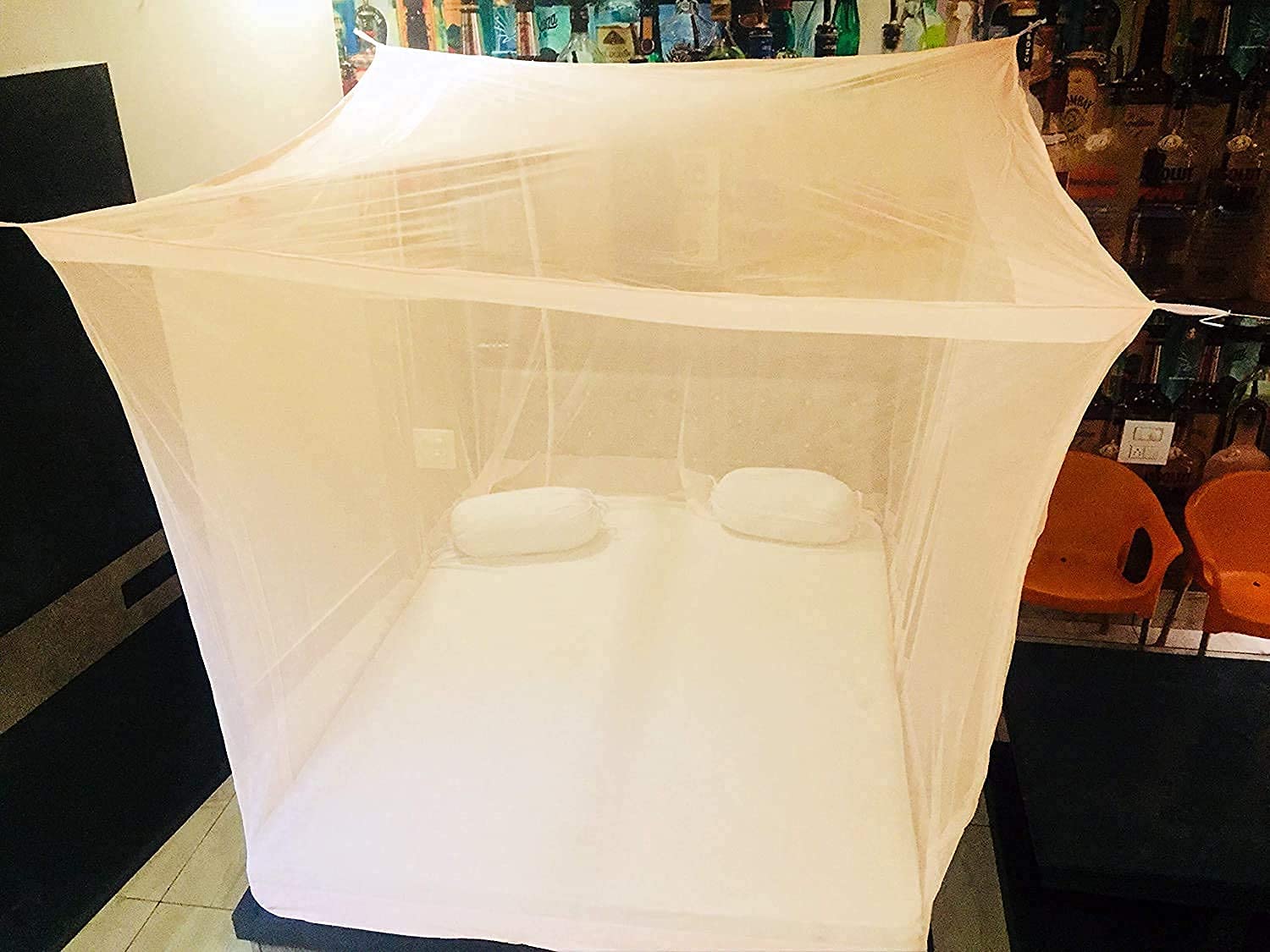Trending Choice Poly Cotton Mosquito Net Machardani for King Size Bed (10feetX 6.5feet) (10feet X 6.5feet, Cream) (B09735XGYL) Amazon Price History, Amazon Price Tracker