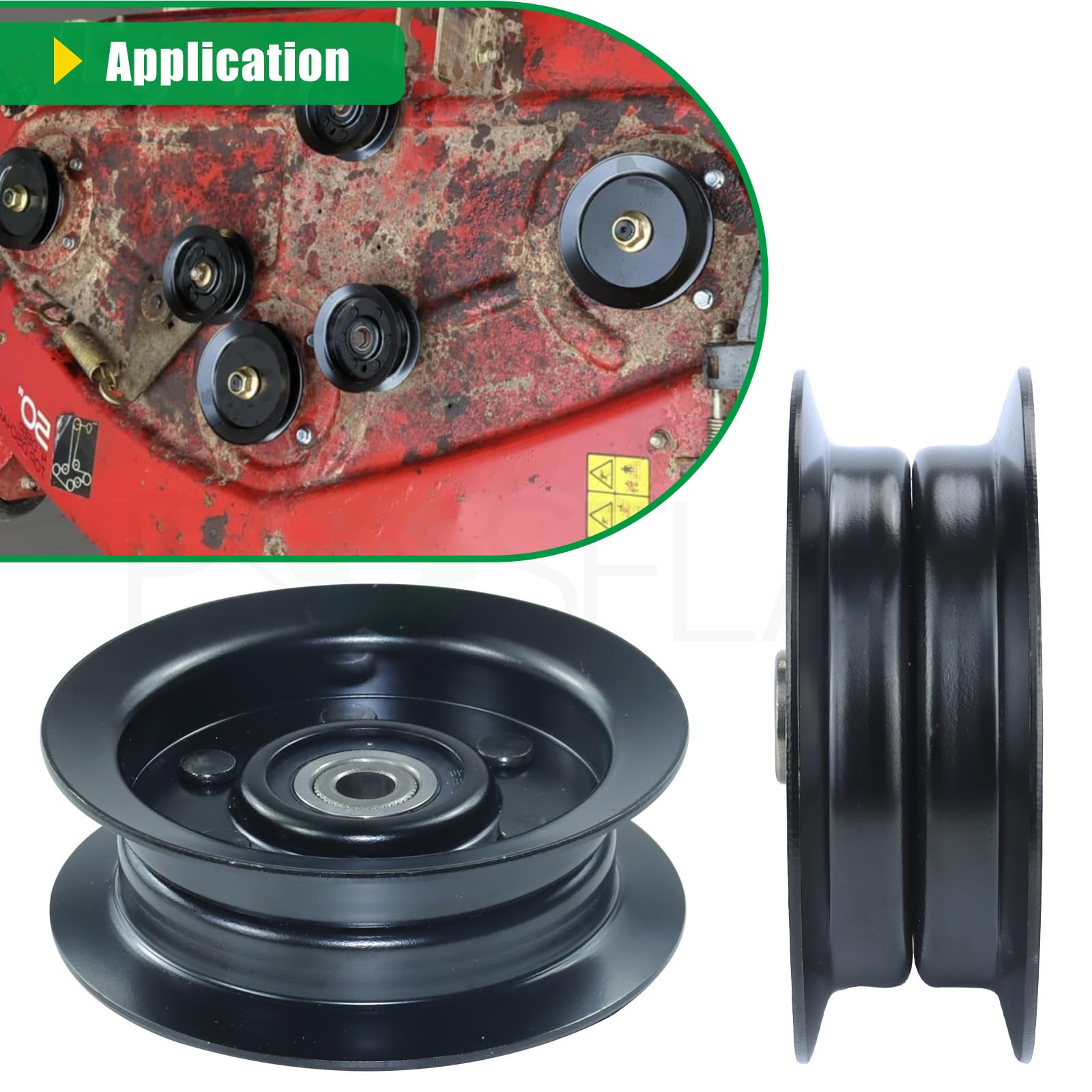 POSFLAG 106-2175 Idler Pulley Replaces eXmark 132-9420, 106-2175