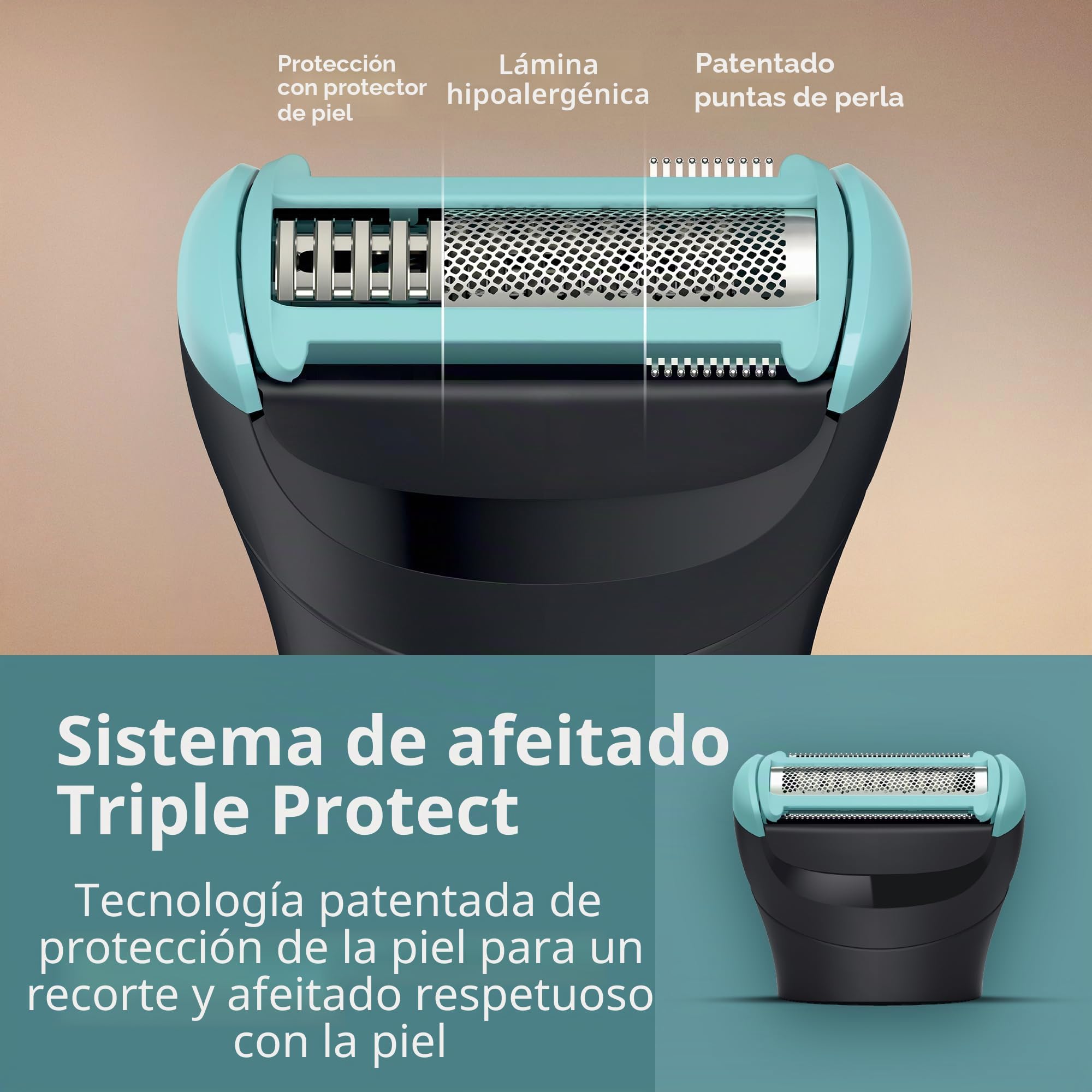 Philips BG5495/50 BG5495/50 - Cortadora de pelo íntima para hombres con doble 100% resistentes a la ducha, cabezales y recortadora y dos peines bidireccionales para el vello corporal