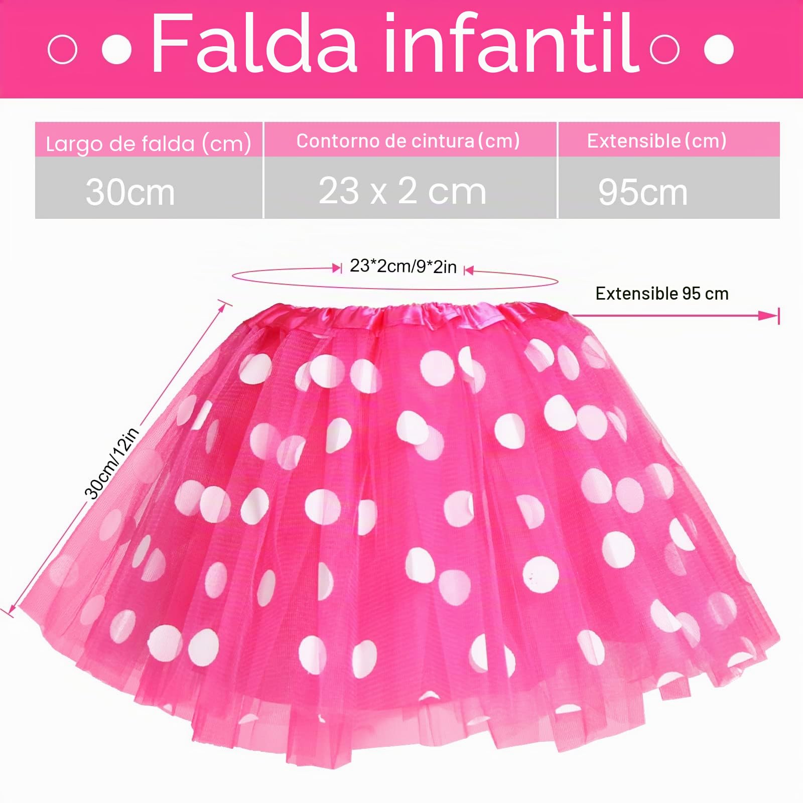 Capaneus Disfraz de Carnaval Mouse para Niña,Tutu Falda con Orejas de Ratón Aro de Pelo,Bebé Chicas Disfraz de Ratón,Conjunto de Disfraz para Carnaval Halloween Cosplay Fiesta Cumpleaño-Rosa &Rojo