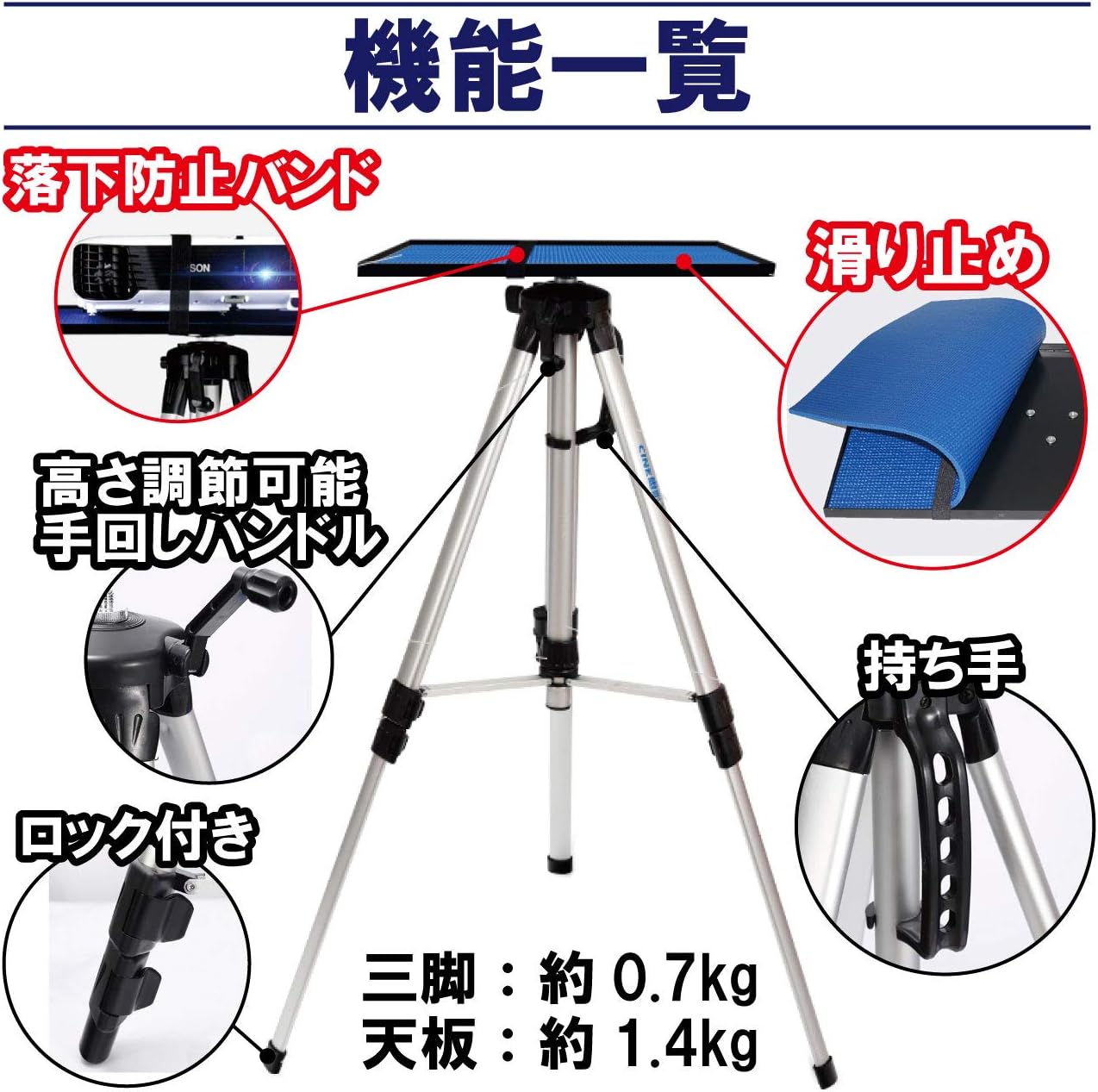 Amazon Nullie 三脚式プロジェクタースタンド 高さ調整可 45 1cm 滑り止めマット付き台座 Nullie プロジェクター 台 Amazon Nullie 三脚式プロジェクタースタンド 高さ調整可 45 1cm 滑り止めマット付き台座 Nullie プロジェクター 台