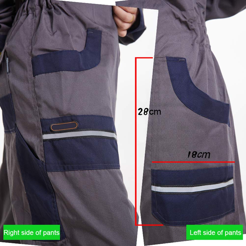 Latzhose, Herren Latzhose, Staubdicht Verschleißfest Schmutzabweisend Nicht Verblassen Geeignet Für Verschiedene Branchen,XXXL