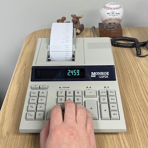 Miniatura 6 de Monroe 122PDX - Calculadora de impresión de servicio medio con teclas extra grandes y menos