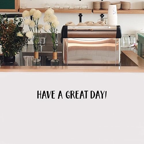 Miniatura 4 de Calcomanía de vinilo para pared, 4 x 30 pulgadas, con cita positiva inspiradora, moderna, para cafetería, restaurante, hogar, escuela, trabajo,