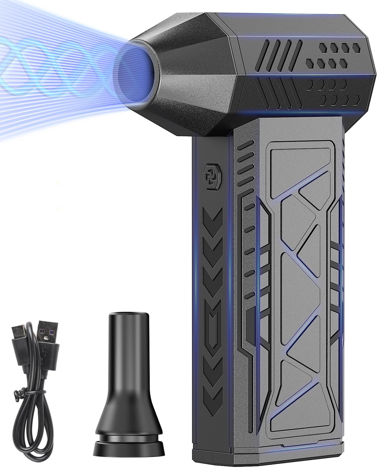 Amazon.co.jp: KESHIDA エアダスター 電動ブロワー ブロアー 洗車 4