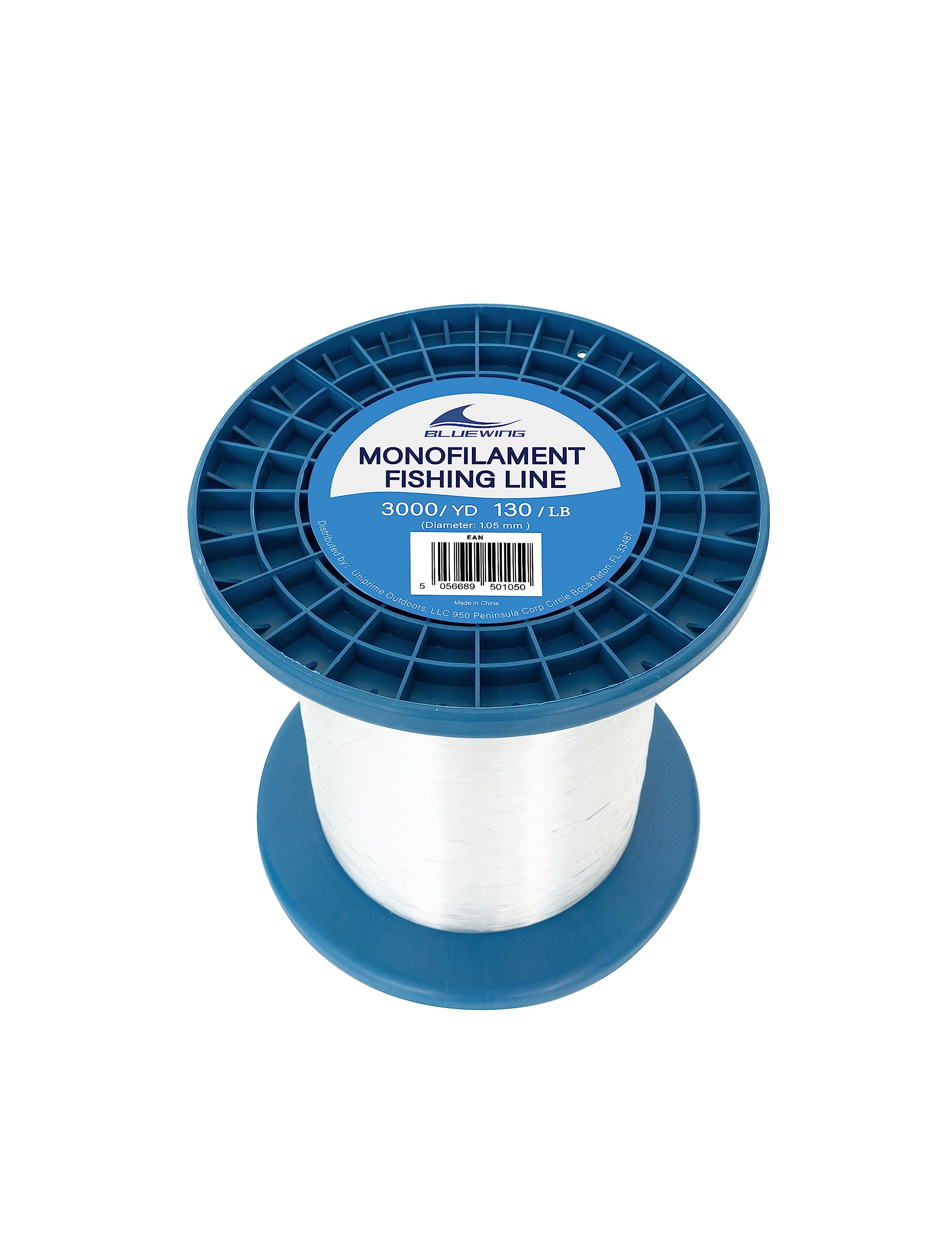BLUEWING Monofilament Fishing Line Clear Mono Fish Wire Thin Diameter String 6-400 lbs, 50-3000 Yards