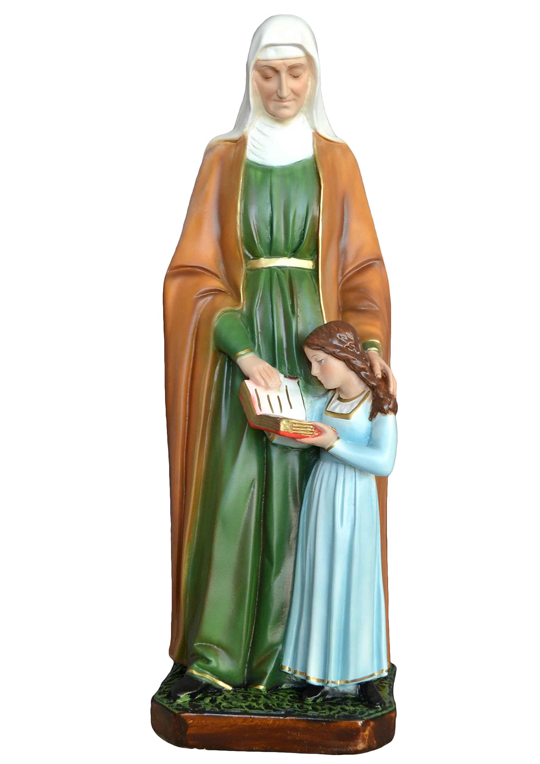 Generico Statua Sant' Anna cm 60 in resina adatta per interni ed esterni realizzata a mano (occhi dipinti)