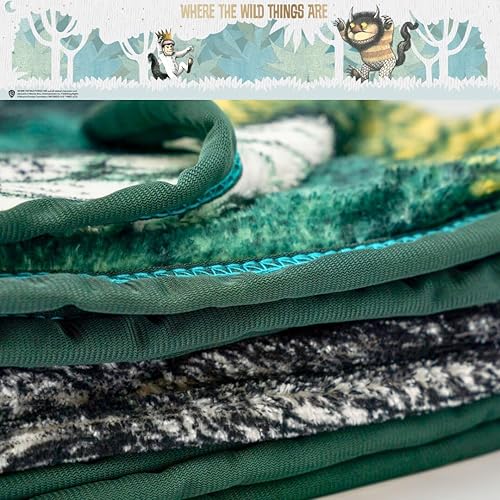 Miniatura 5 de Franco Where The Wild Things are - Manta de felpa súper suave y acogedora para niños, 46 x 60 pulgadas, (producto oficial)
