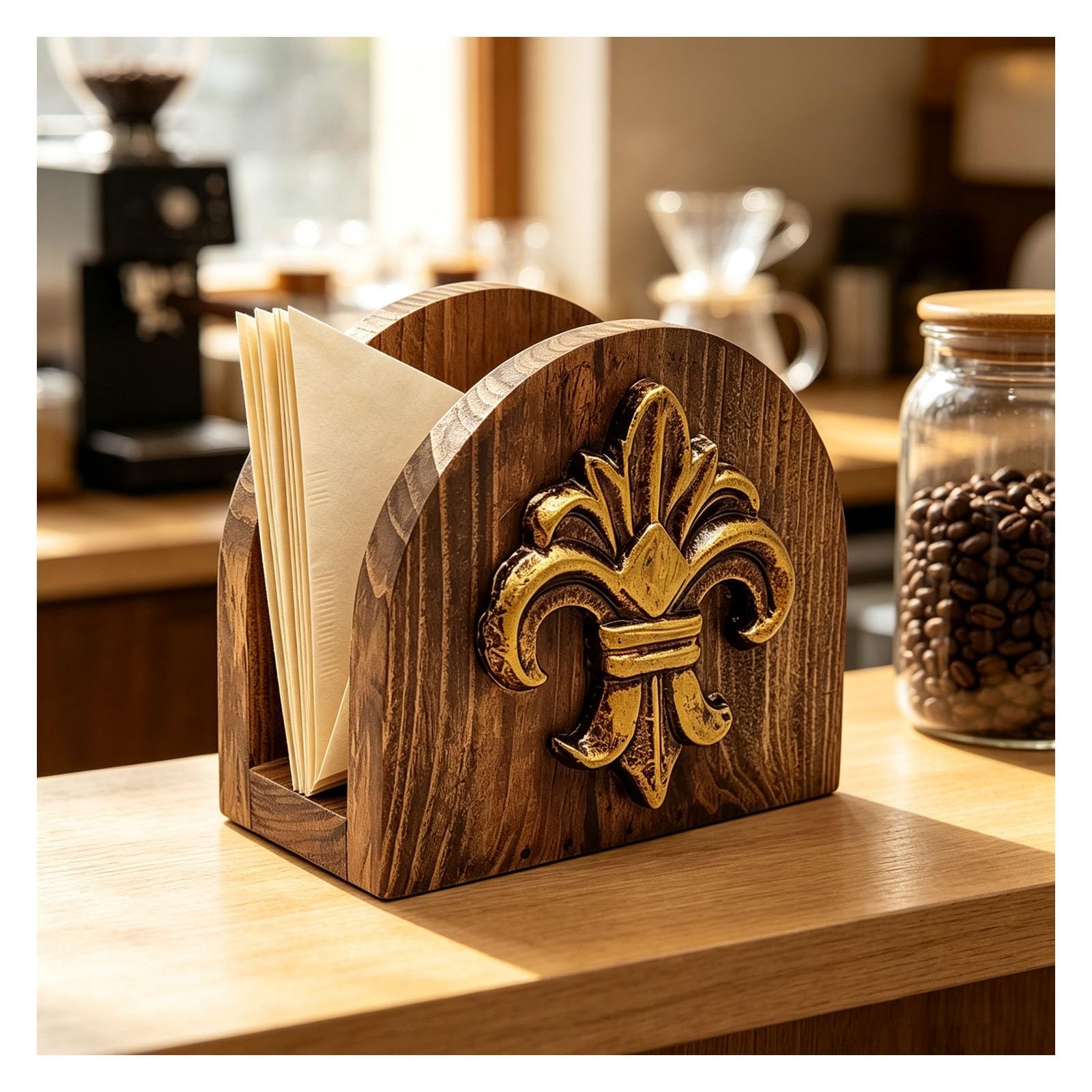 Kaffeefilterhalter,Filterpapierhalter Kaffee-Ornament Desktop-Dekoration