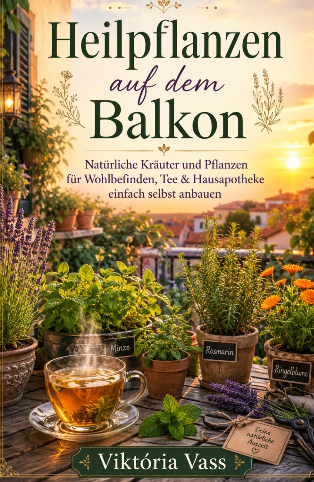 Heilpflanzen auf dem Balkon: Natürliche Kräuter und Pflanzen für Wohlbefinden, Tee & Hausapotheke einfach selbst anbauen (Natürlich leben auf kleinem Raum)
