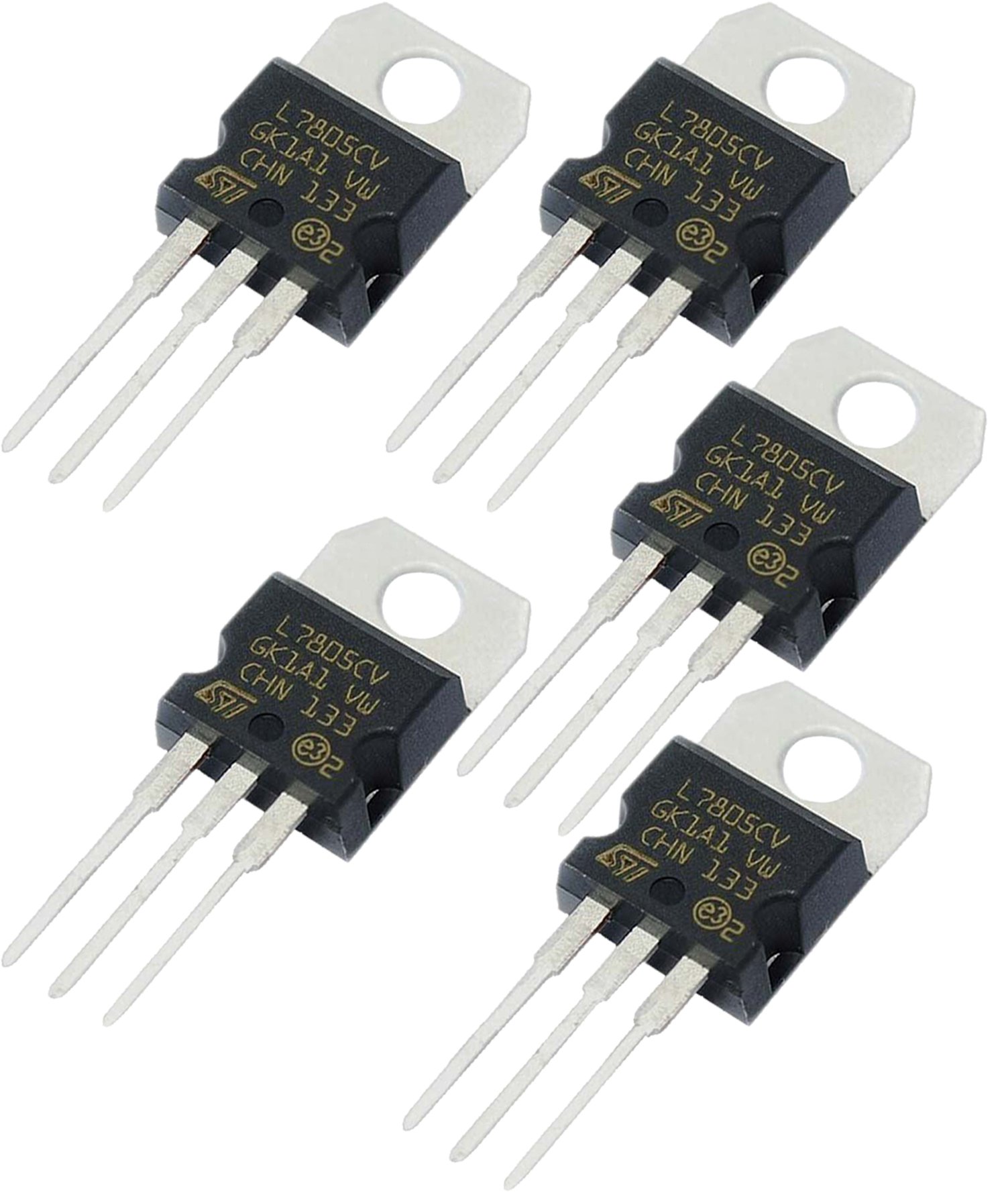 L7805CV L7805 Positive Voltage Regulator Output 5v TO-220 Package 50 Pack