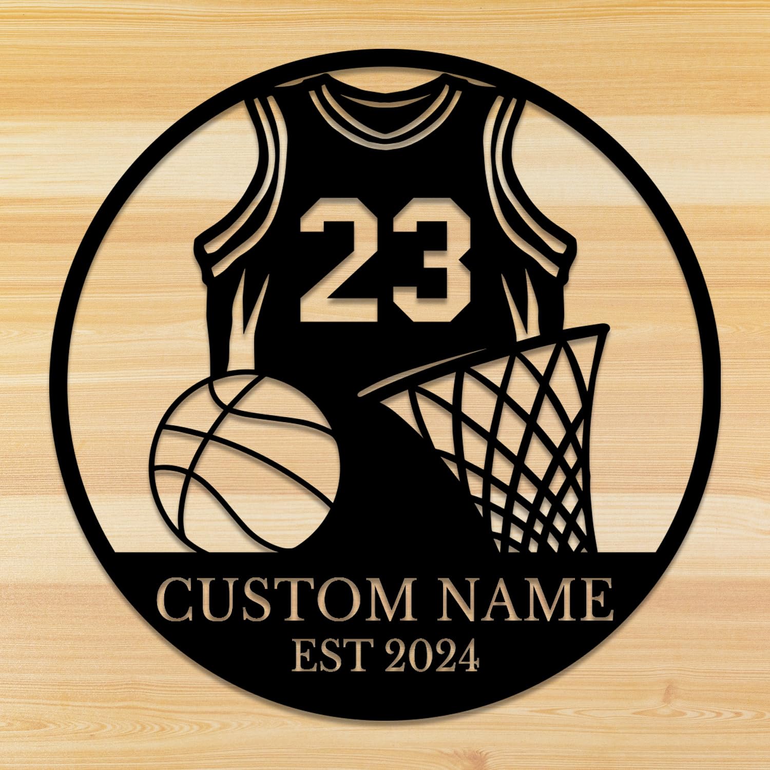 Senyer Boys Basketball B Personalized Custom Basketball Metal Sign, Basketball Player Name Sign, Basketball Player Metal Wall Art, Basketball Club Wall Decor, Room Sports Decor (Basketball B)
