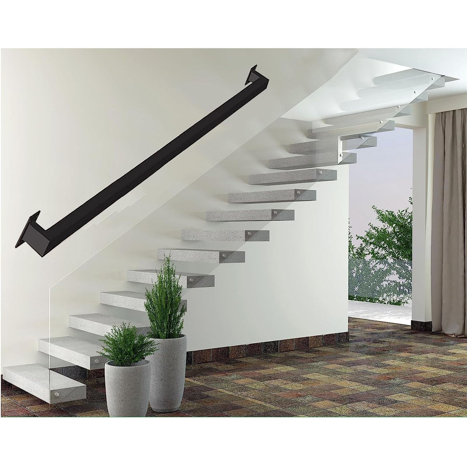 Rampe de décoration murale pour extérieur et intérieur : sublimez votre porche