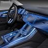 Car Interior Center Console Transparent TPU Protective Film Anti-Scratch Repair Accessories Refit,for Audi Q7 Q8 2019-2022 2023