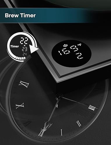 Miniatura 7 de Hervidor eléctrico, hervidor eléctrico de cuello de cisne, control preciso de temperatura de 1 , interior de acero inoxidable, calentamiento rápido