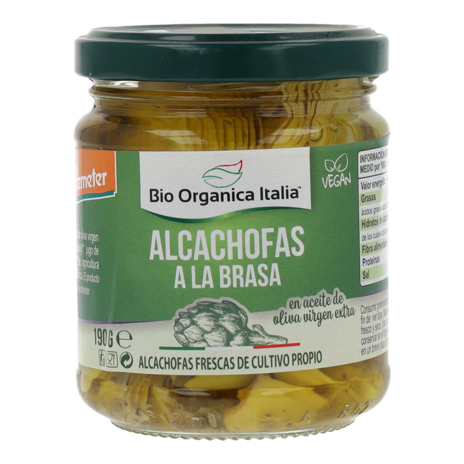 Bio Organica Artichauts grillés à l'huile 190 g