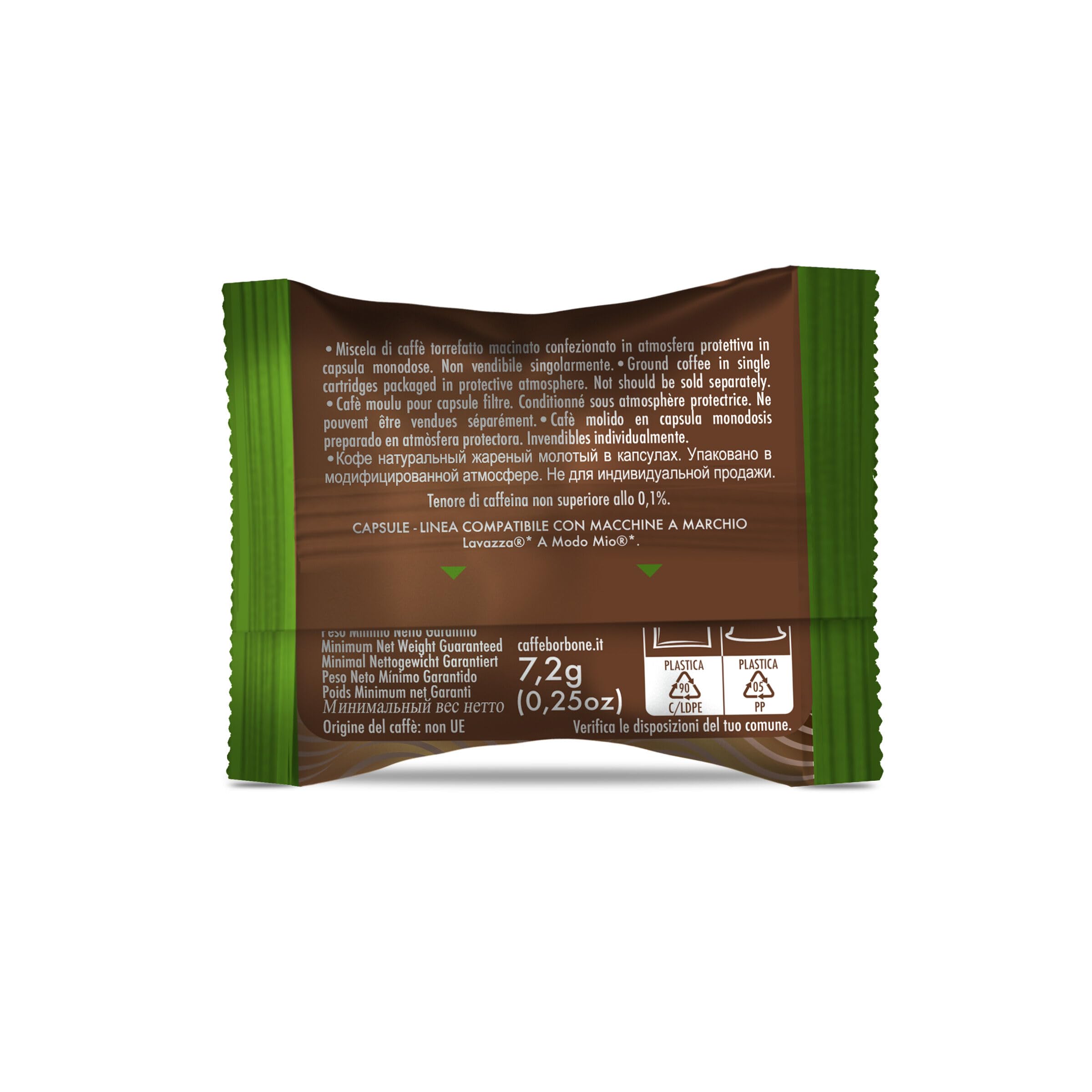 cápsulas de café Borbone compatibles a modo mio mezcla negra roja azul oro dek 50 100 200 300 400 500 (100, mezcla descafeinada)