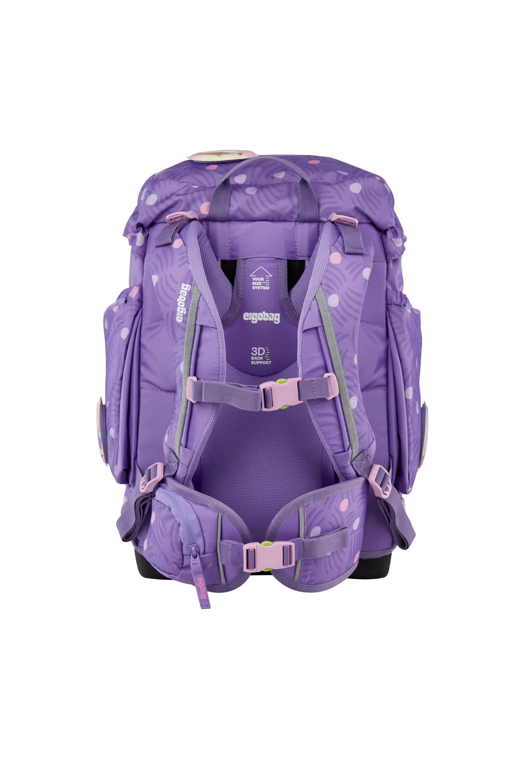 ergobag Schulranzen-Set Maxi Set Bundle PonyBäradies - Lavendel