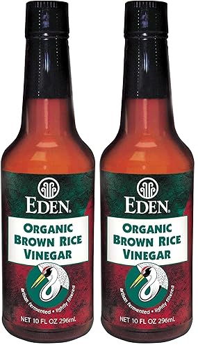 Miniatura 8 de Eden Vinagre de arroz integral orgánico, vidrio ámbar de 10 onzas líquidas, importado