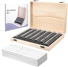 Fippy Rangements pour Pièces de Monnaie, Boite Pieces de Monnaie Collection Comprend 100 Capsules de Pièces de Monnaie pour Collection de Pièces 18mm 21mm 25mm 27mm 30mm