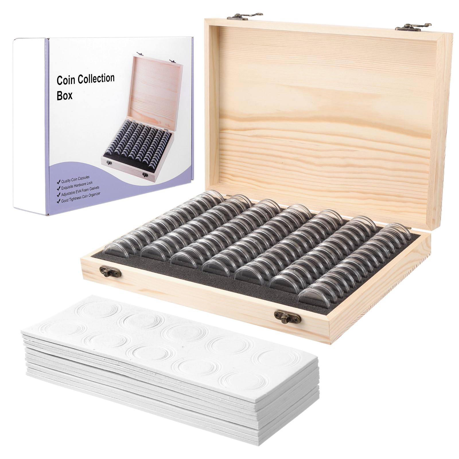 25 Capsule Per Monete 26 Mm ULTRA PREMIUM Senza Bordo - Foto 5