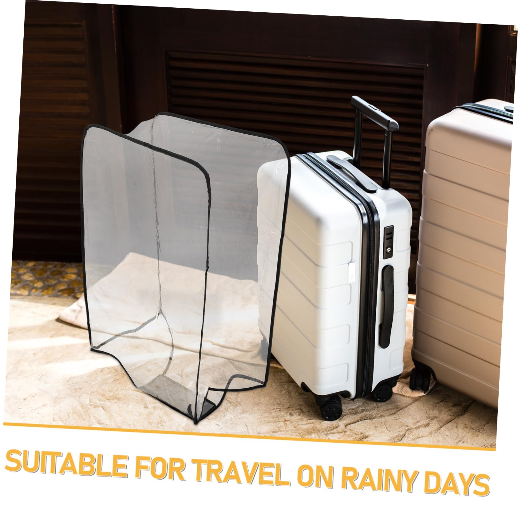 2 Piezas Protector para Maleta Transparente y Resistente al Agua Antiarañazos para Equipaje con Ruedas de Fundas para Viaje Exterior