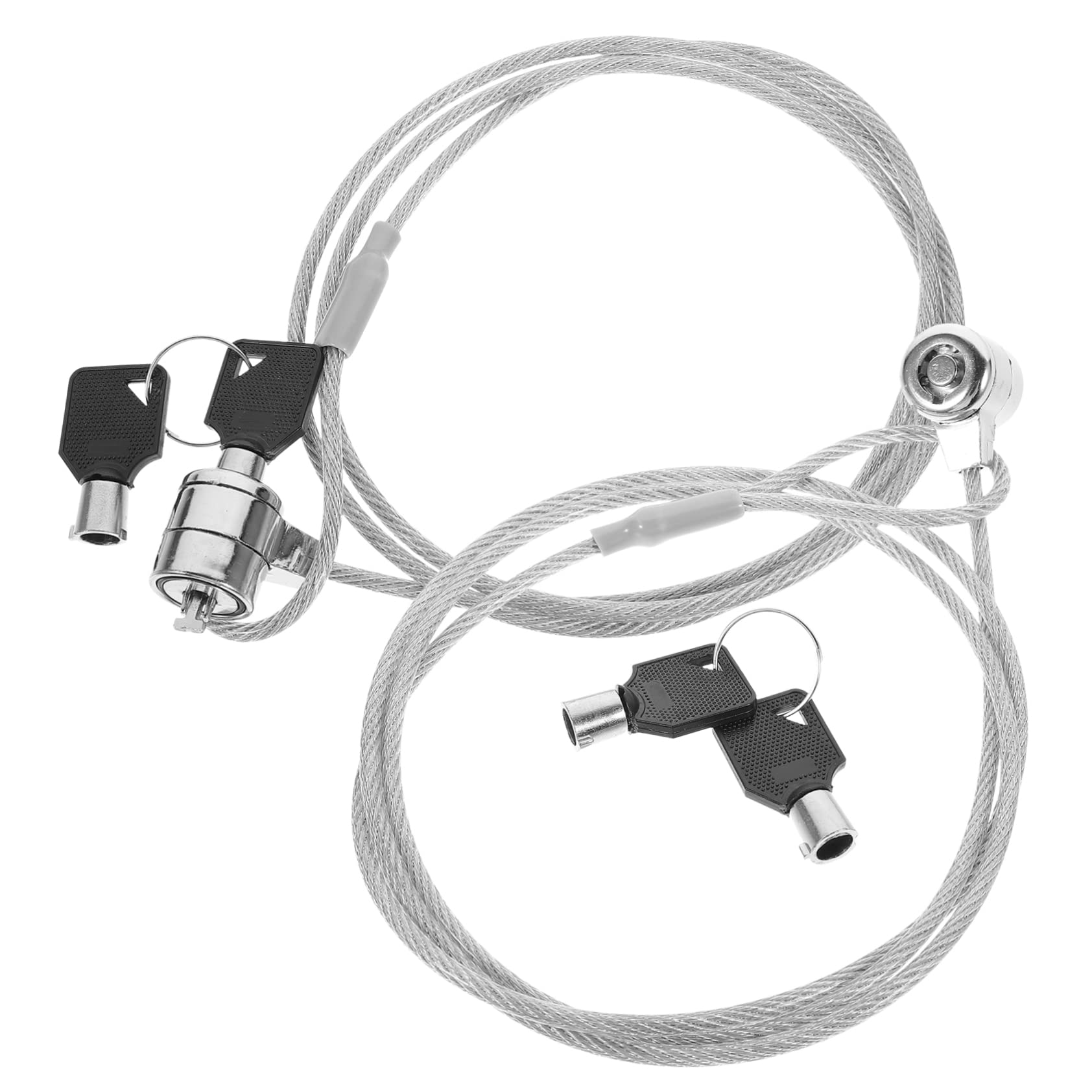 OSOLADY 2sets -Theft Laptop Lock Portable Keyed Security Cable Lock for Laptops and Desktops Material for Use