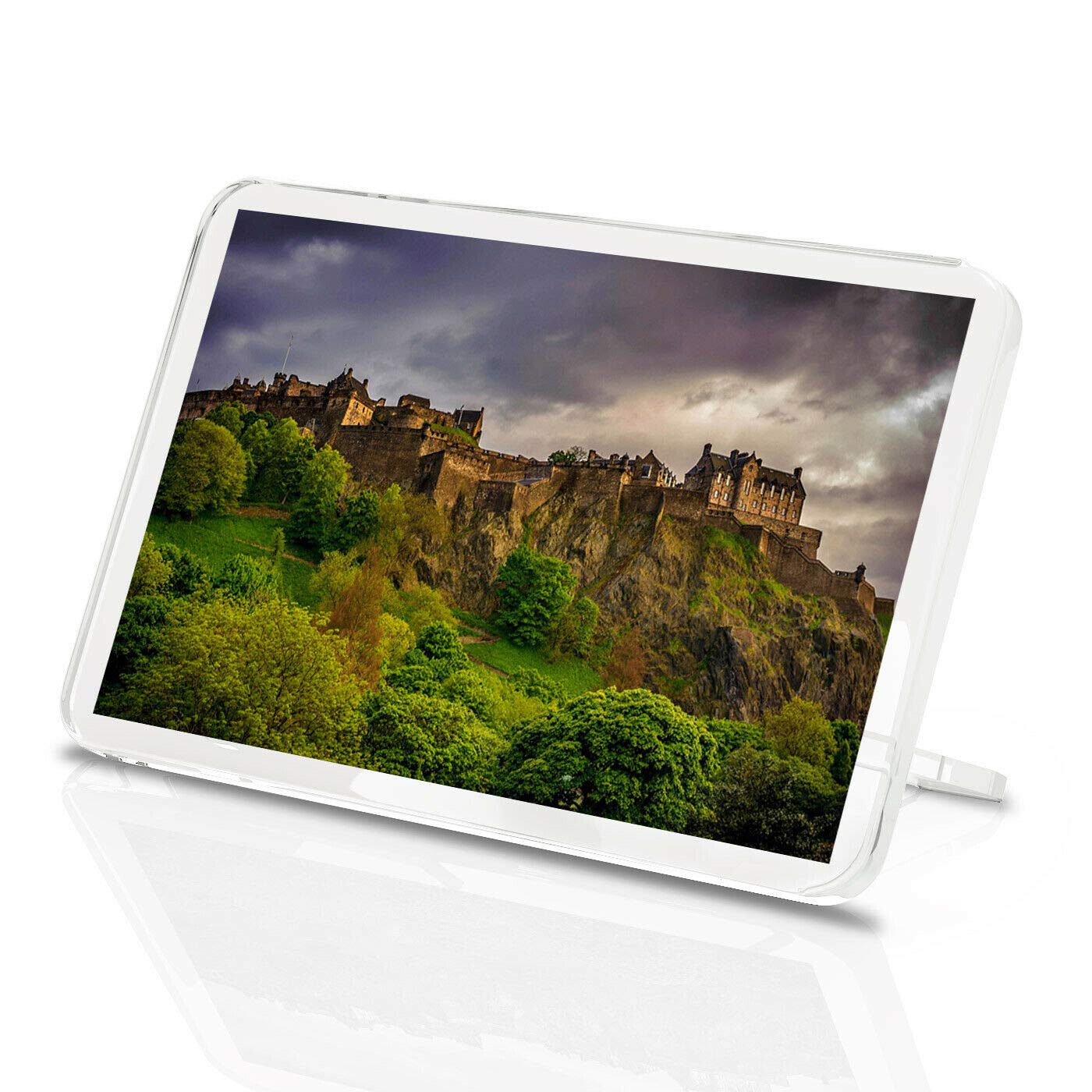 Destination Vinyl Magnets Multicolor Edinburgh Castle Classic Fridge Magnet - Scotland Uk Scottish Travel Gift #8906