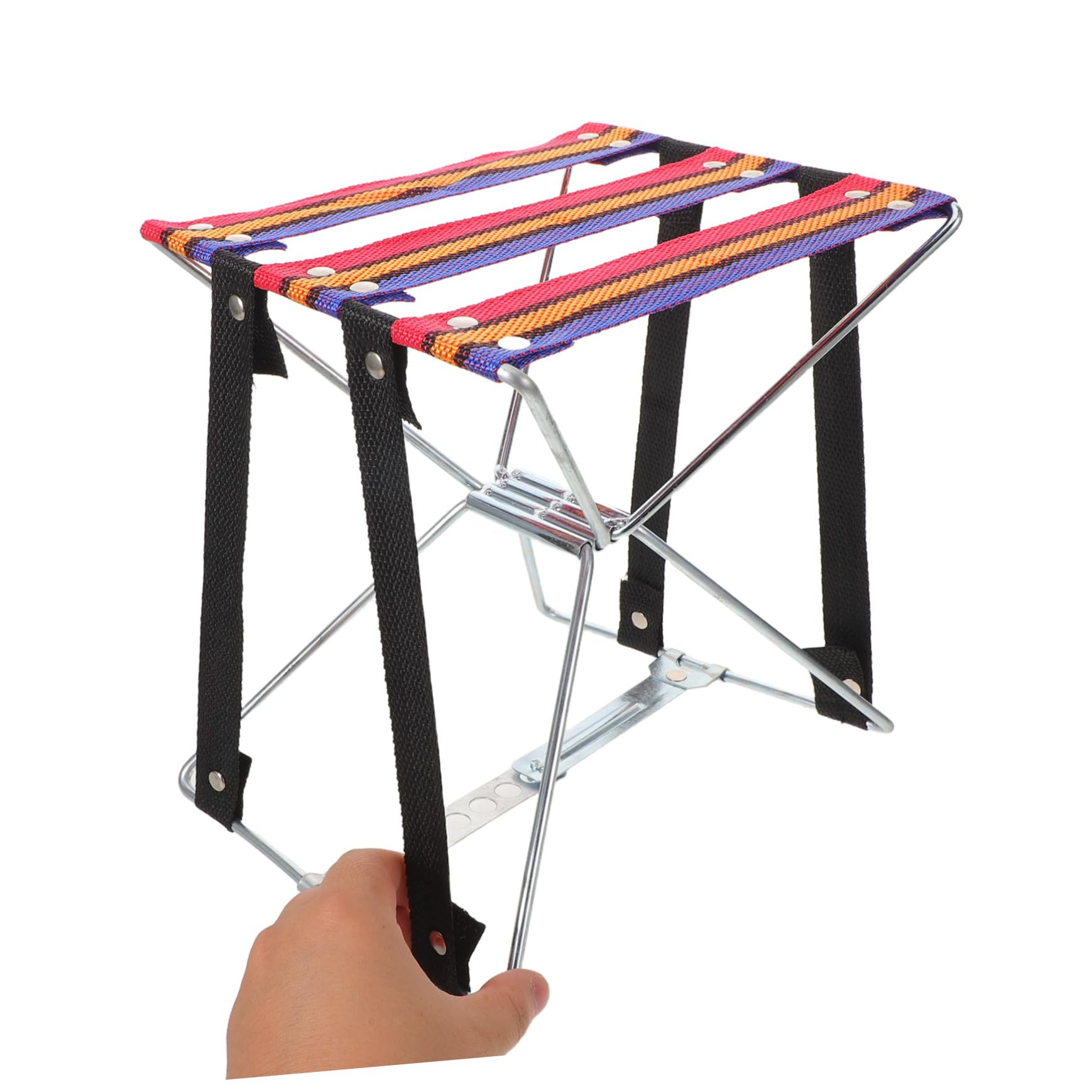 Mikikit Sgabello Pieghevole Portatile per Pedicure Poggiapiedi Pieghevole per Manicure e Spa Sedia Leggera e Compatta per Salone di Bellezza e Campeggio all Aperto