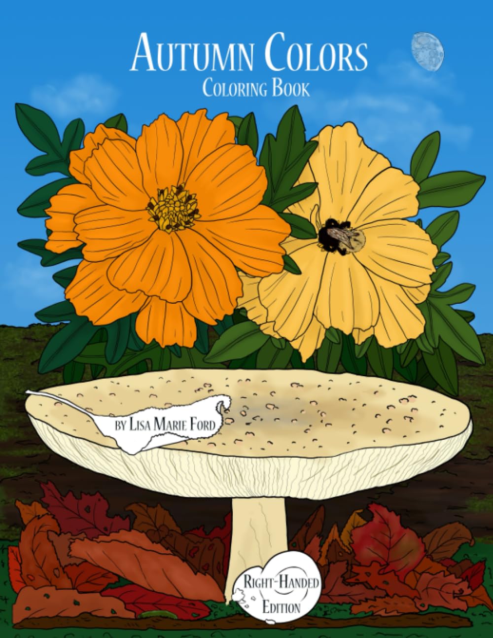 Autumn Colors Coloring Book Right-Handed Edition: 7 (Color Pics By Lis Right-Handed Books)