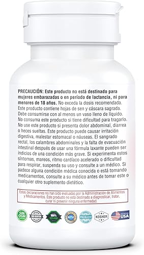 Miniatura 3 de CAGA MAXXX (hombreshombres) Advanced Gut Cleanse Detox para mujeres y hombres  con cáscara sagrada, cáscara de psyllium, hoja de senna y probióticos