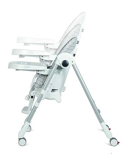 Miniatura 5 de Prima Pappa Zero 3 - Silla alta para niños recién nacidos hasta los 3 años de edad, fabricada en Italia, color dorado (blanco y dorado)