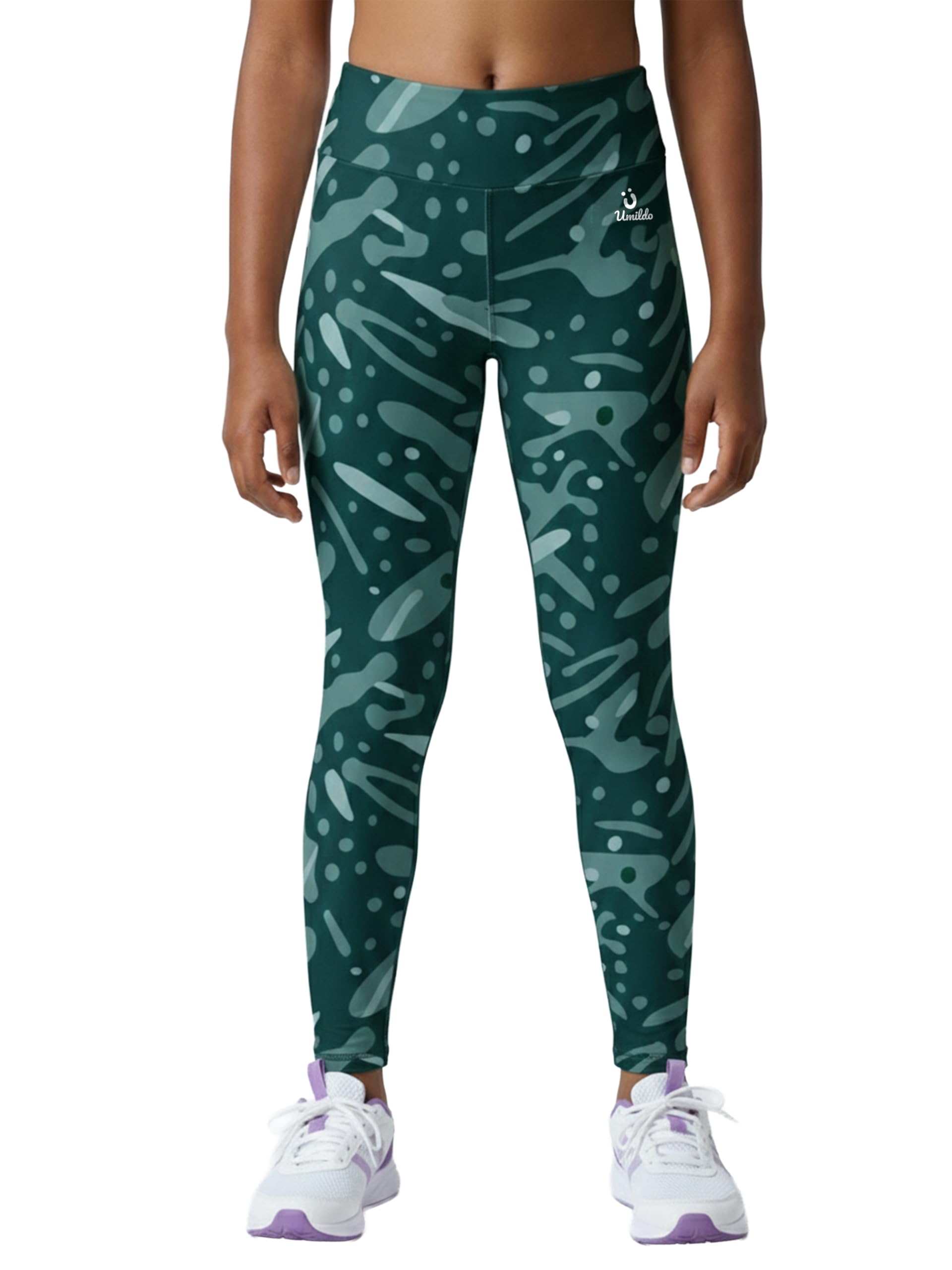 Girls Printed Sports Leggings – Stretchable & Comfortable Activewear for Gym, Yoga, Running & Everyday Wear | Trendy, High-Waist Leggings for Girls (4 to 14 Years)-image-1