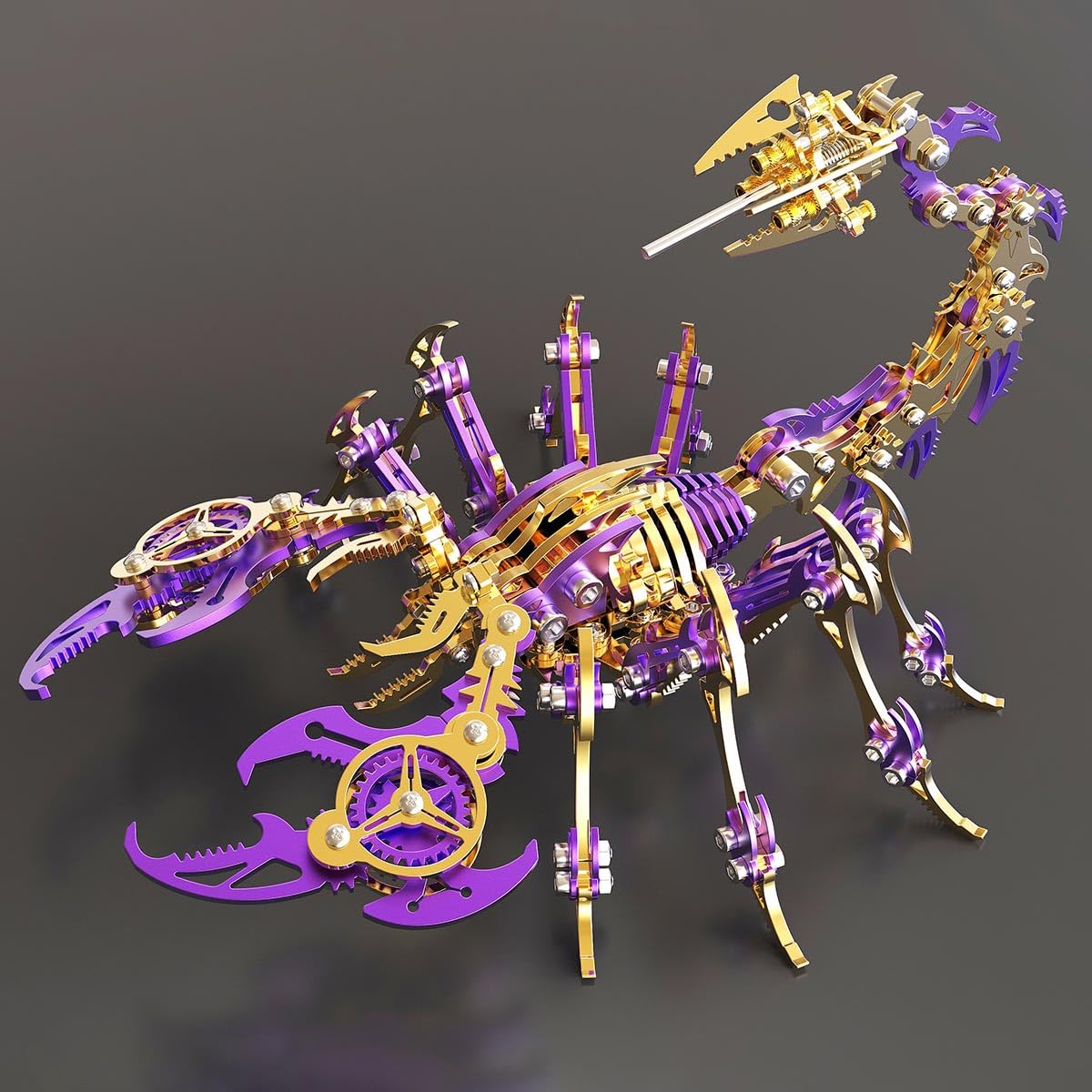 ZUNPINSPACE 3D Metall Puzzle Bison – 1087 Teile DIY Modellbausatz – Herausforderndes Modell Für Erwachsene