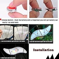 Vista 5 de 5 luces LED coloridas para rueda de bicicleta, impermeable, fácil de instalar, luces LED con 3 modos, para decoración de radios de bicicleta