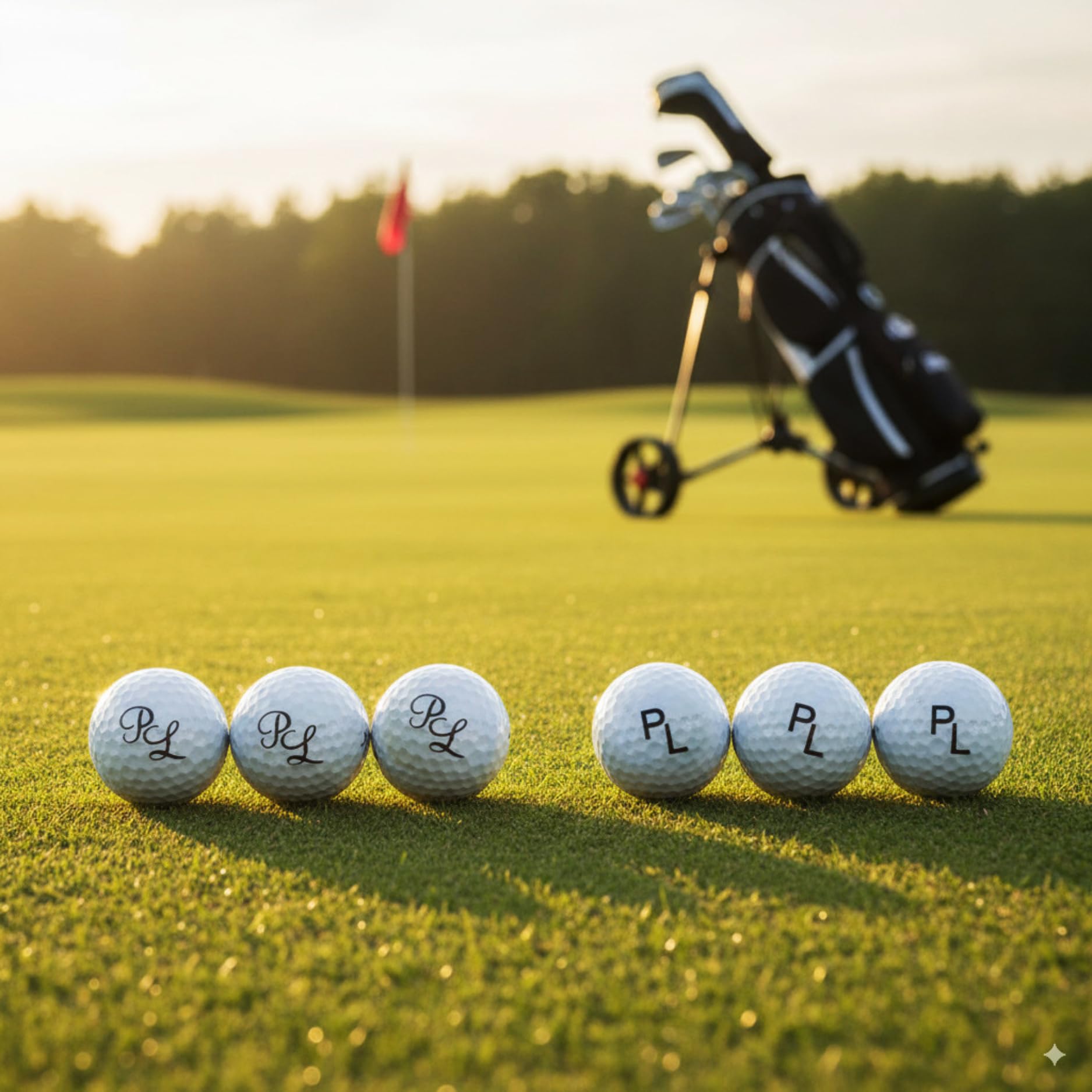 Golfball mit Gravur Initialen für Golfspieler/in Lasergravur Dein Text personalisiert Golfsport Wunschtext Personalisieren 3, 6 oder 10 Wilson Ultra Golfbälle